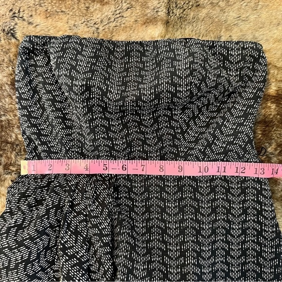 The Limited Strapless Ruffle Mini Formal Dress In Black And White Size 0 - Picture 15 of 16